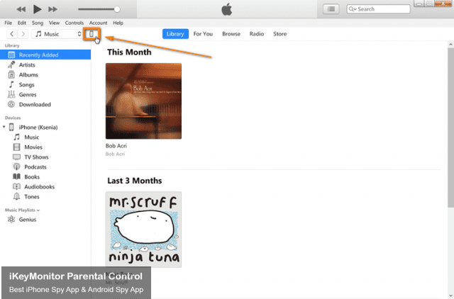 itunes-щелчок-значок-телефон
